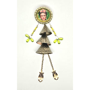 Frida Brooch with Bells
