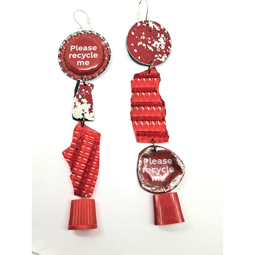 Please Recycle Me Earrings