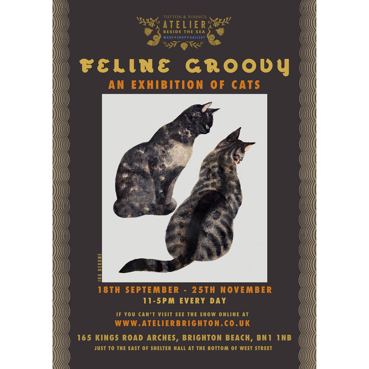 Feline Groovy Exhibition Poster