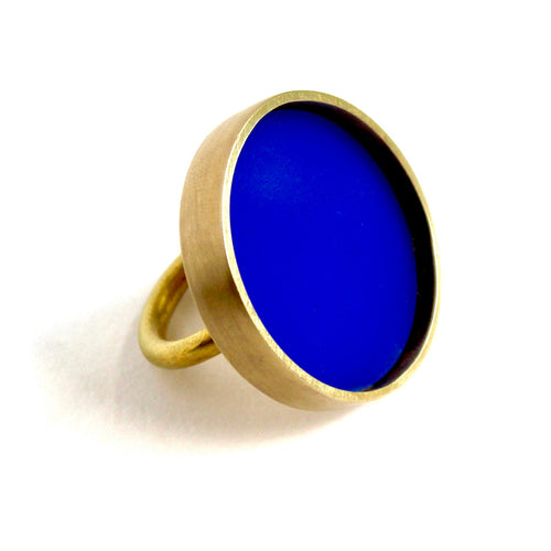 Circle Ring in Cobalt