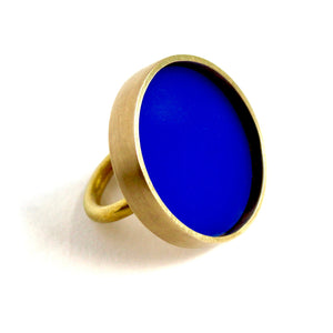Circle Ring in Cobalt