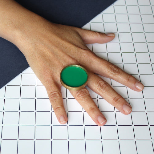 Circle Ring in Green