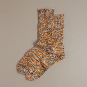 Chunky Wool Boot Socks Orange