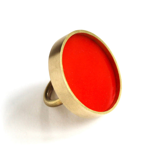 Circle Ring in Red