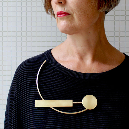 Pendulum Body Brooch