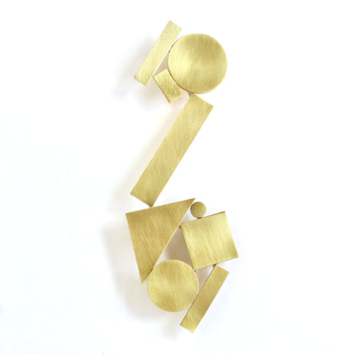 Shape Stack Body Brooch