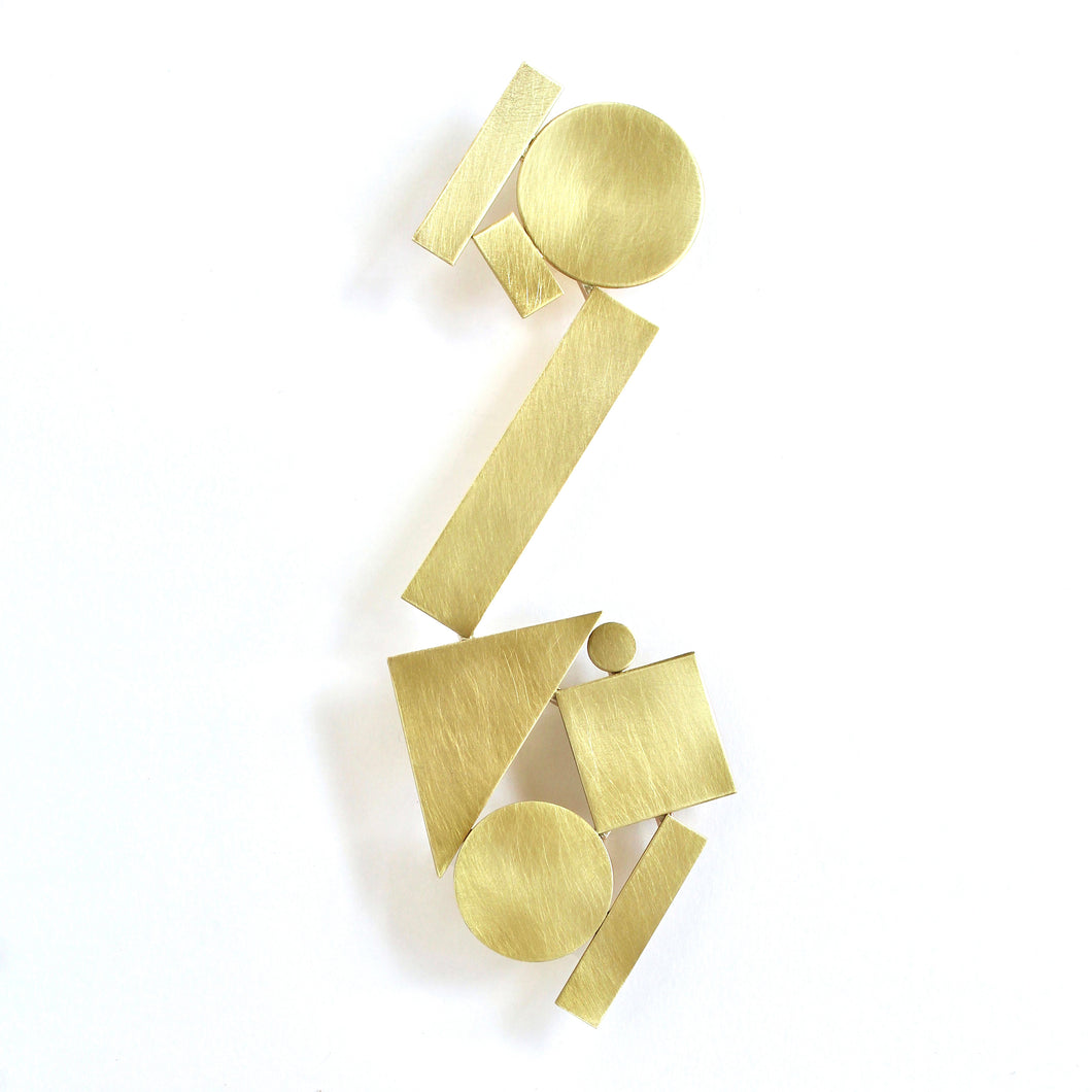 Shape Stack Body Brooch
