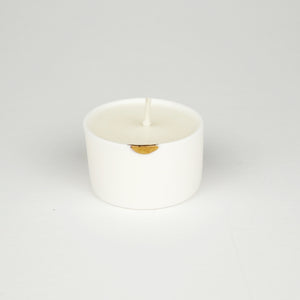 Porcelain White Tealight with Refill