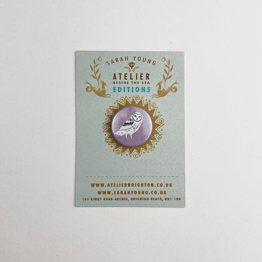 Atelier Editions Pin Badge - Barn Owl