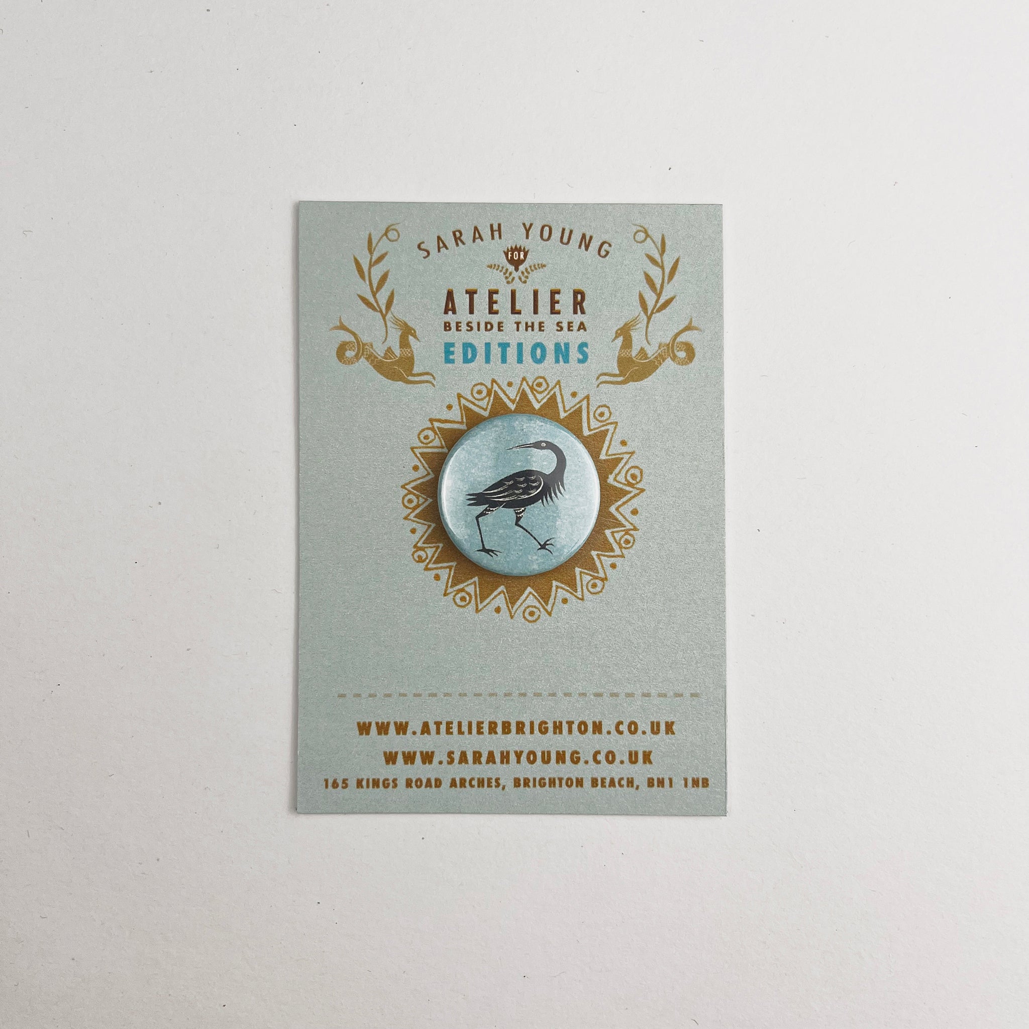 Atelier Editions Pin Badge - Crane