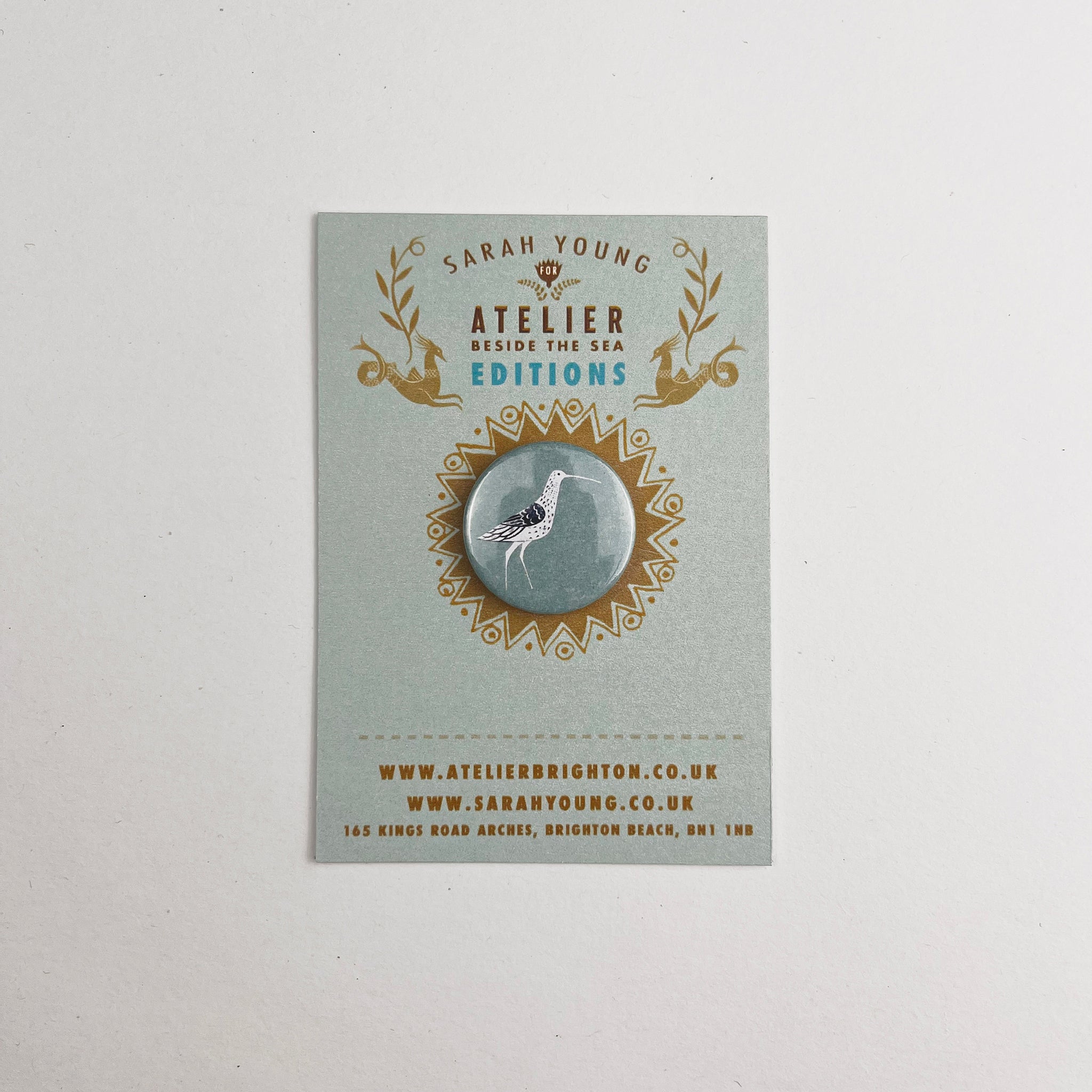 Atelier Editions Pin Badge - Curlew