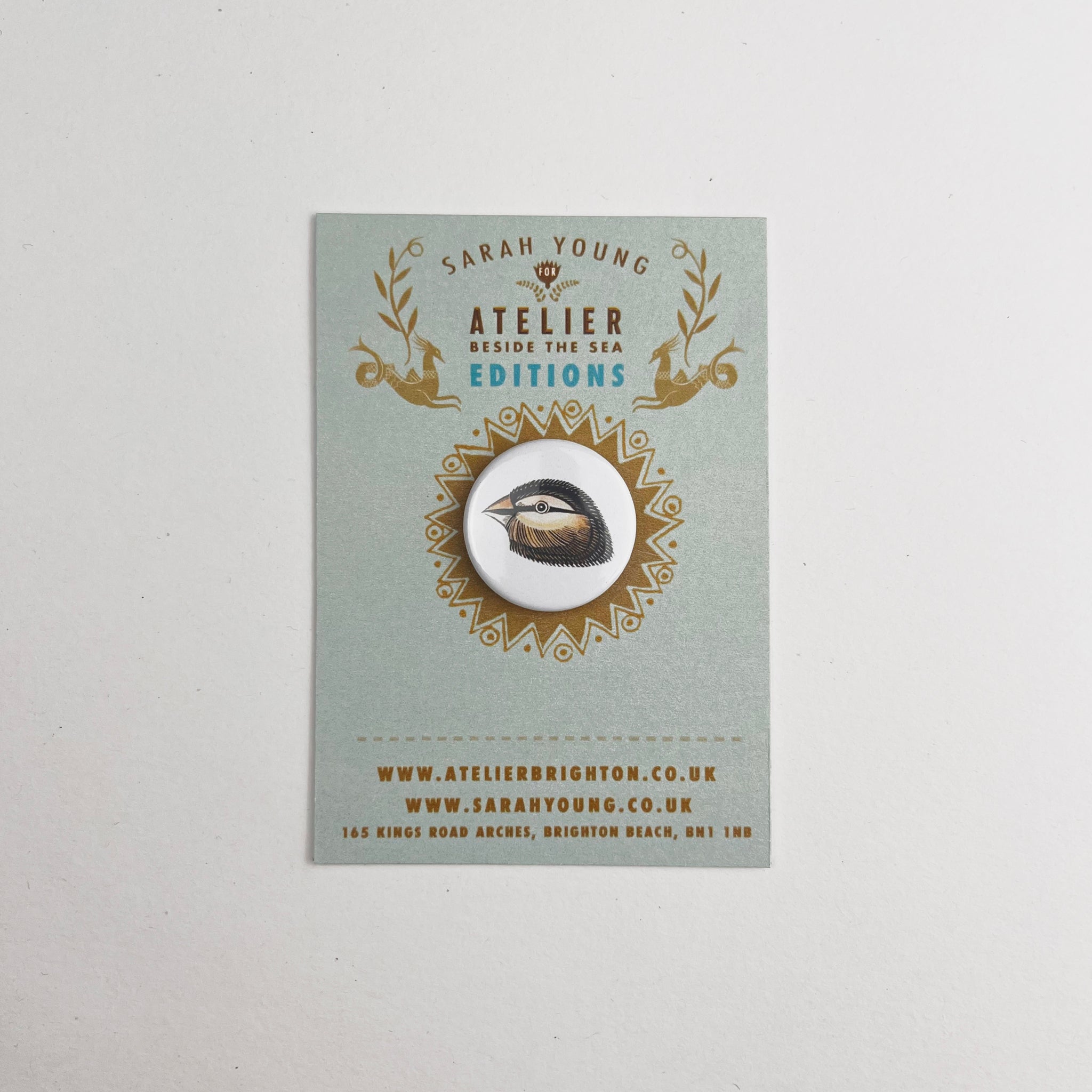Atelier Editions Pin Badge - Finch 2
