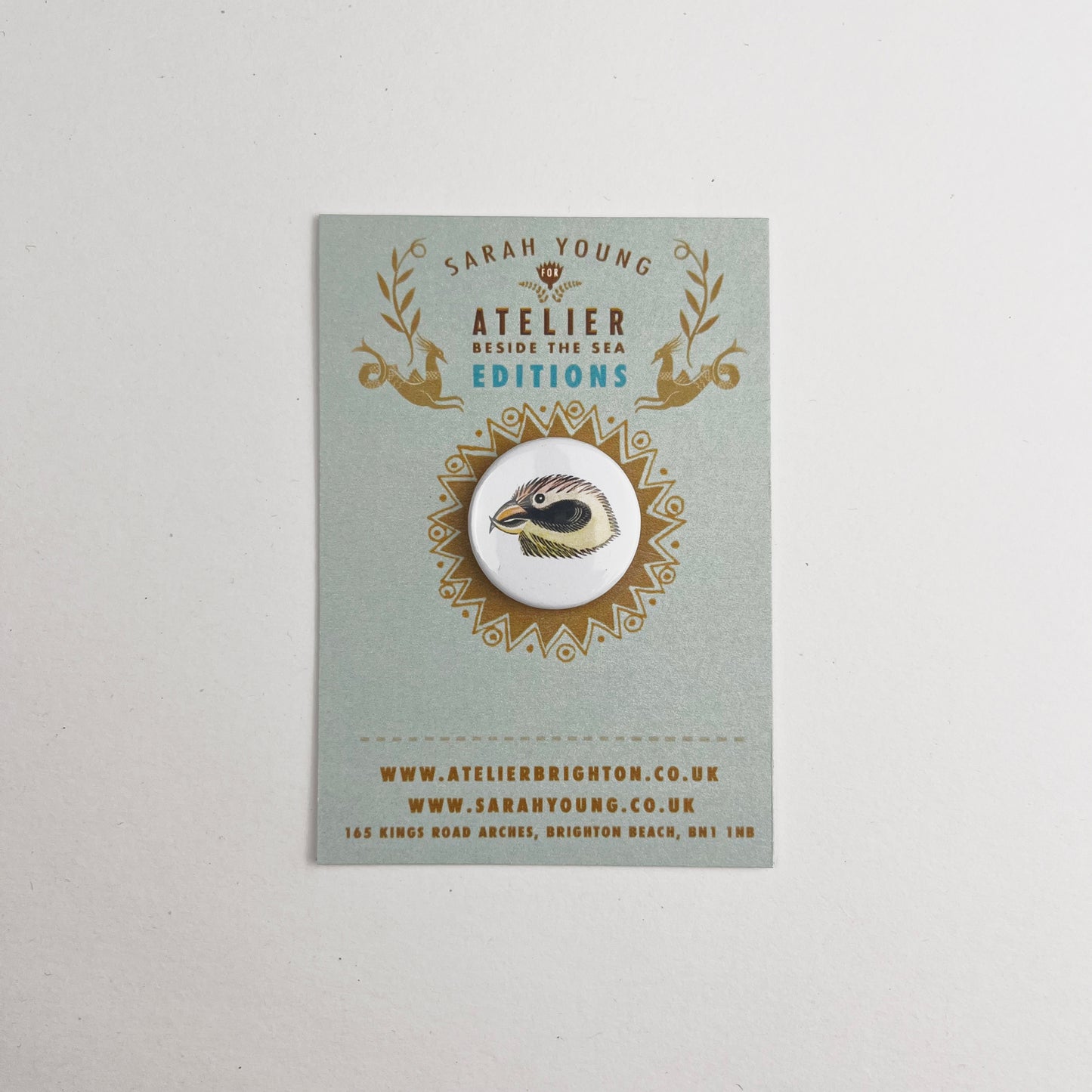 Atelier Editions Pin Badge - Finch 3