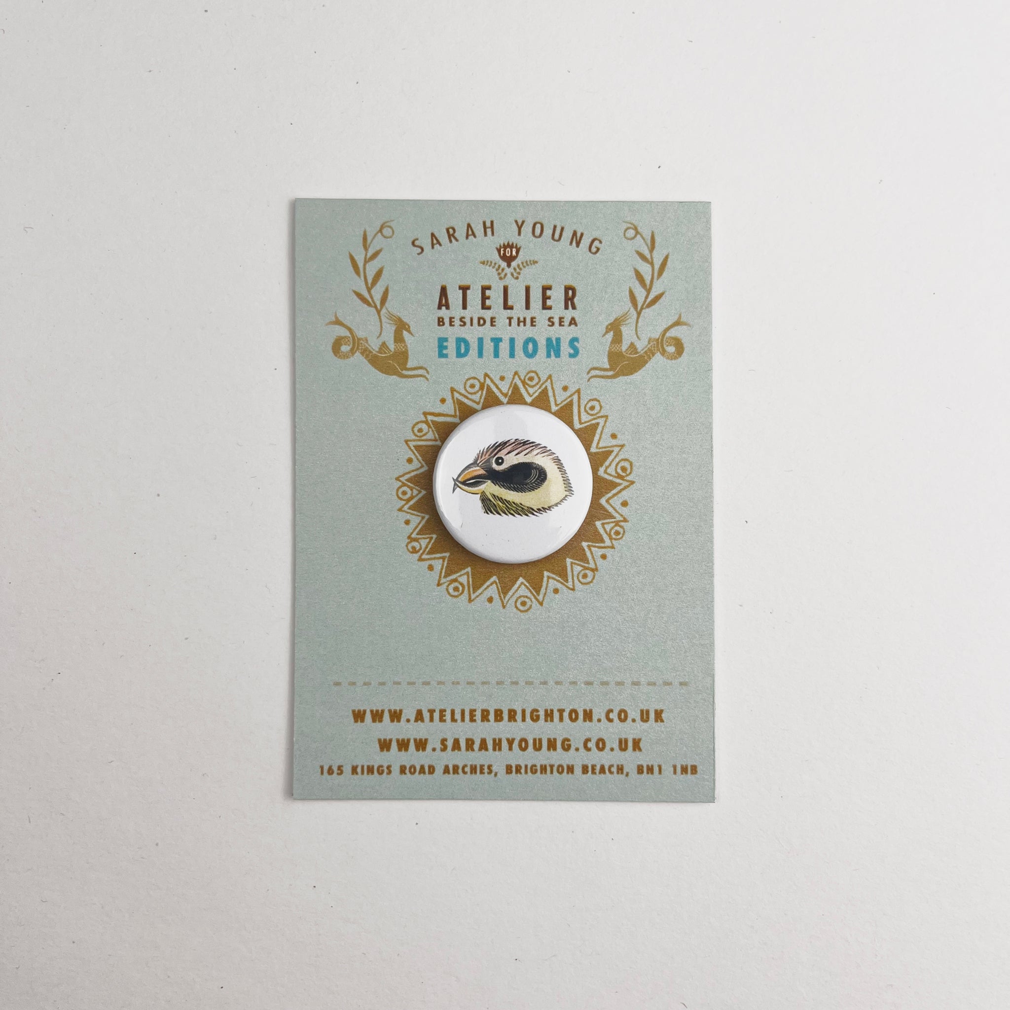Atelier Editions Pin Badge - Finch 3