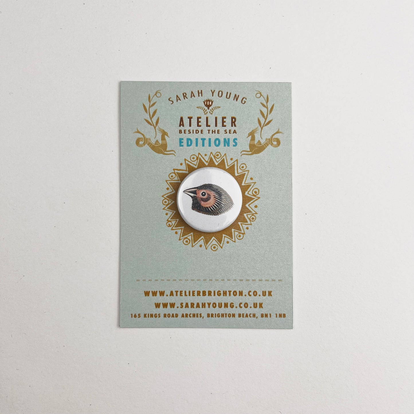 Atelier Editions Pin Badge - Finch 5
