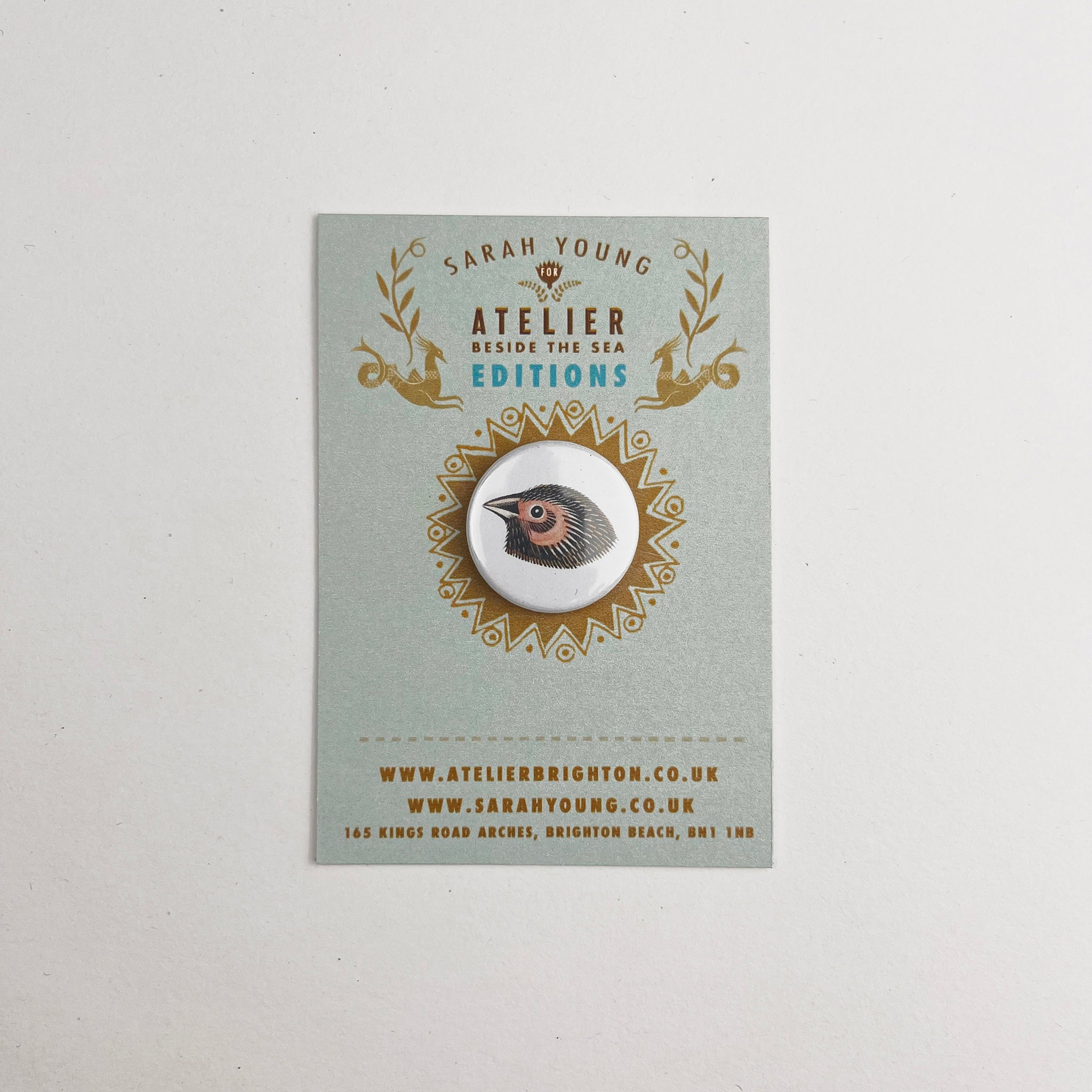 Atelier Editions Pin Badge - Finch 5
