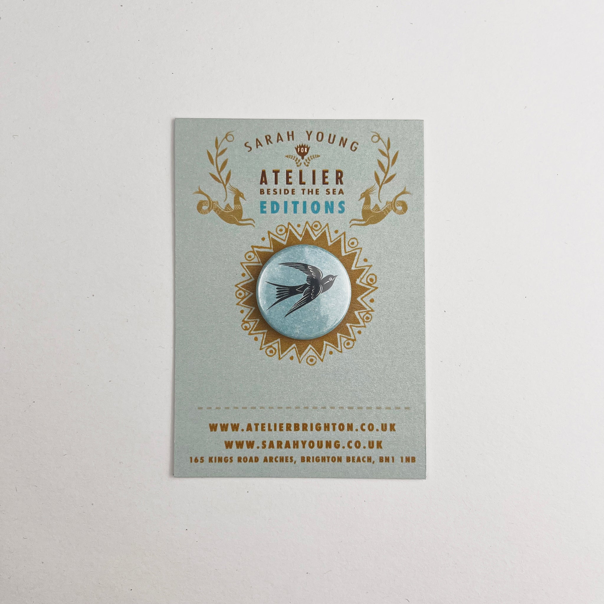Atelier Editions Pin Badge - Swallow