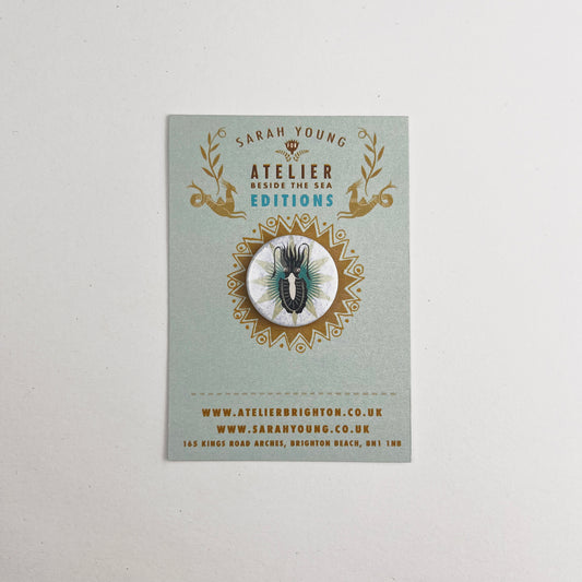 Atelier Editions Pin Badge - Cuttlefish