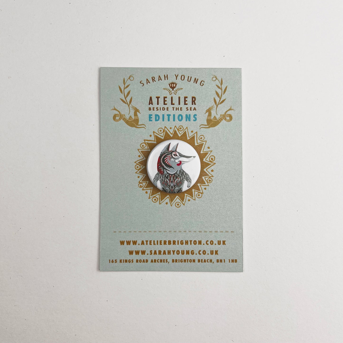 Atelier Editions Pin Badge - Wolf