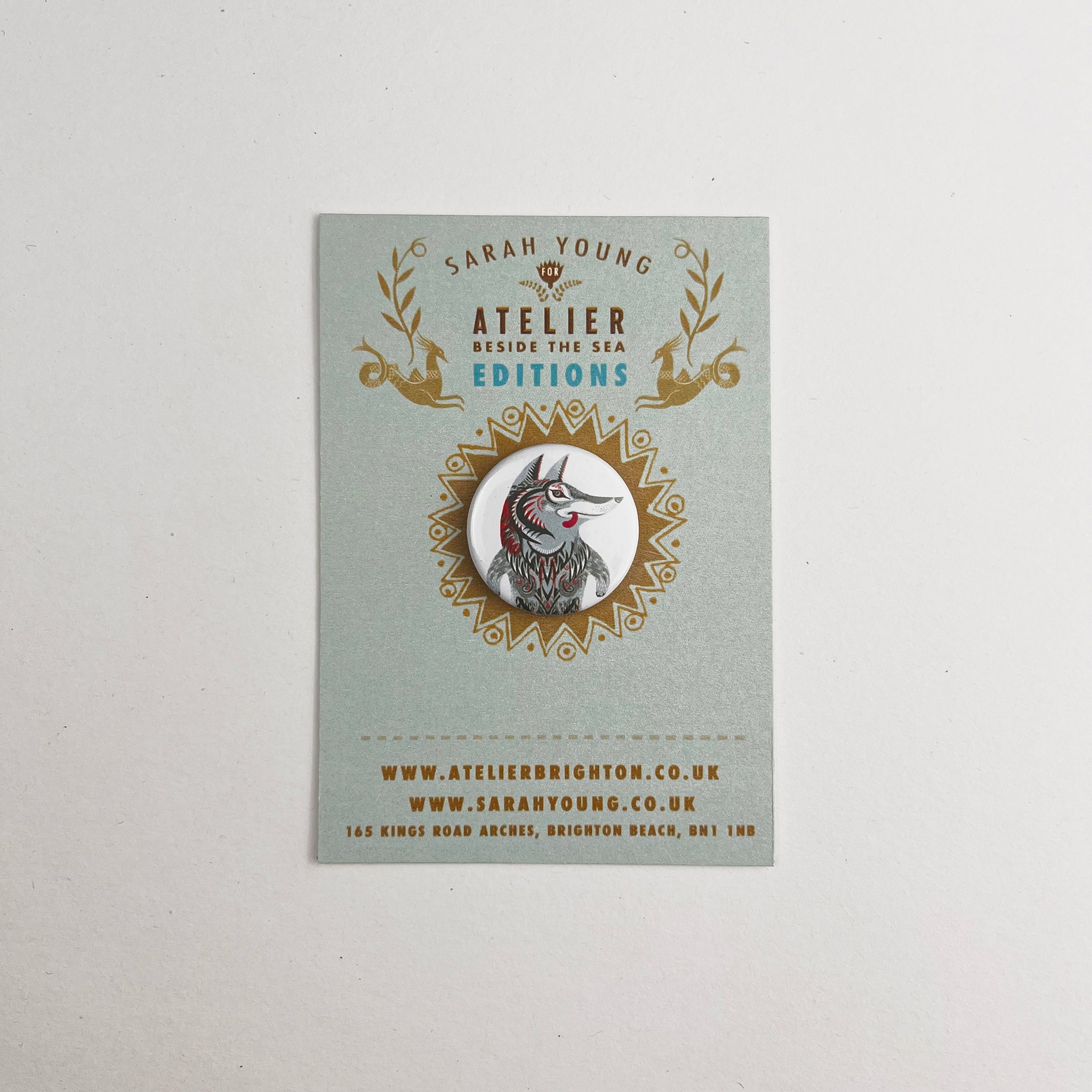Atelier Editions Pin Badge - Wolf