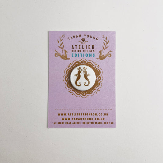 Atelier Editions Pin Badge - Seahorses