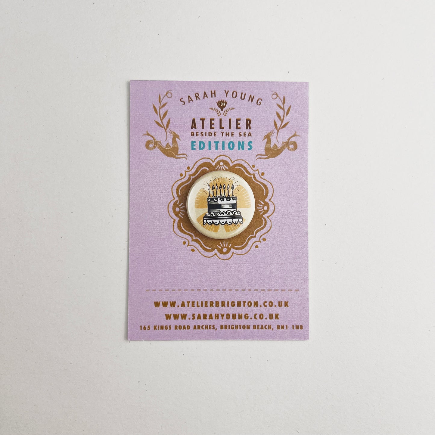 Atelier Editions Pin Badge - Birthday Cake