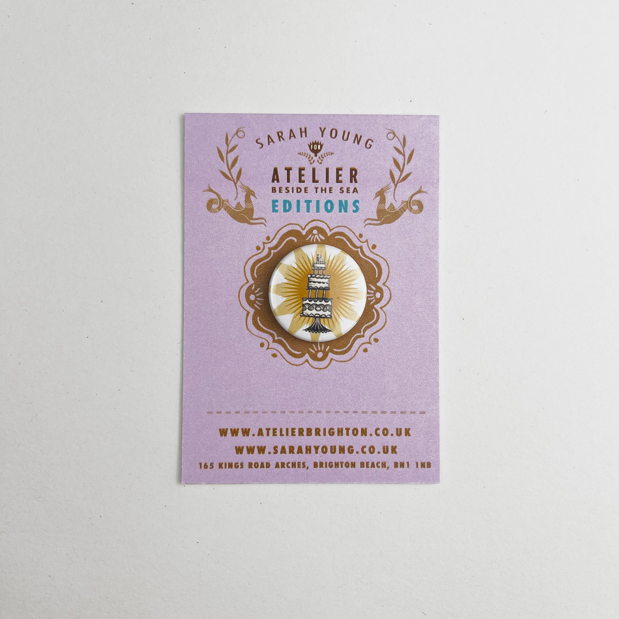 Atelier Editions Pin Badge - Wedding Cake