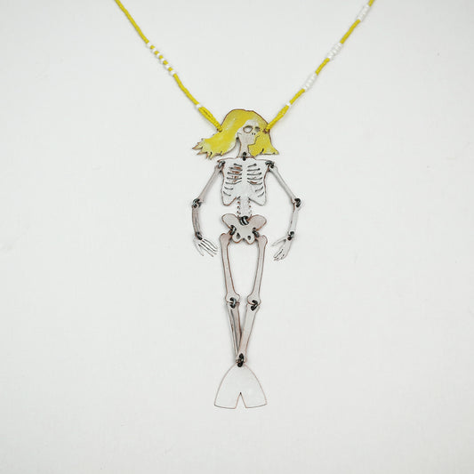 Mermaid Skeleton Statement Necklace