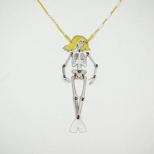 Mermaid Skeleton Statement Necklace