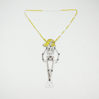 Mermaid Skeleton Statement Necklace
