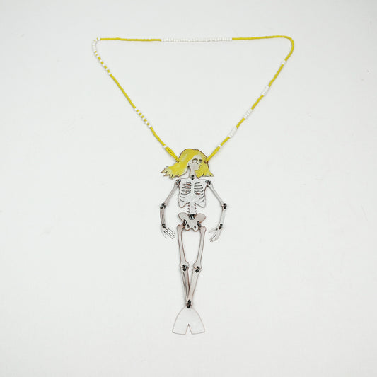 Mermaid Skeleton Statement Necklace