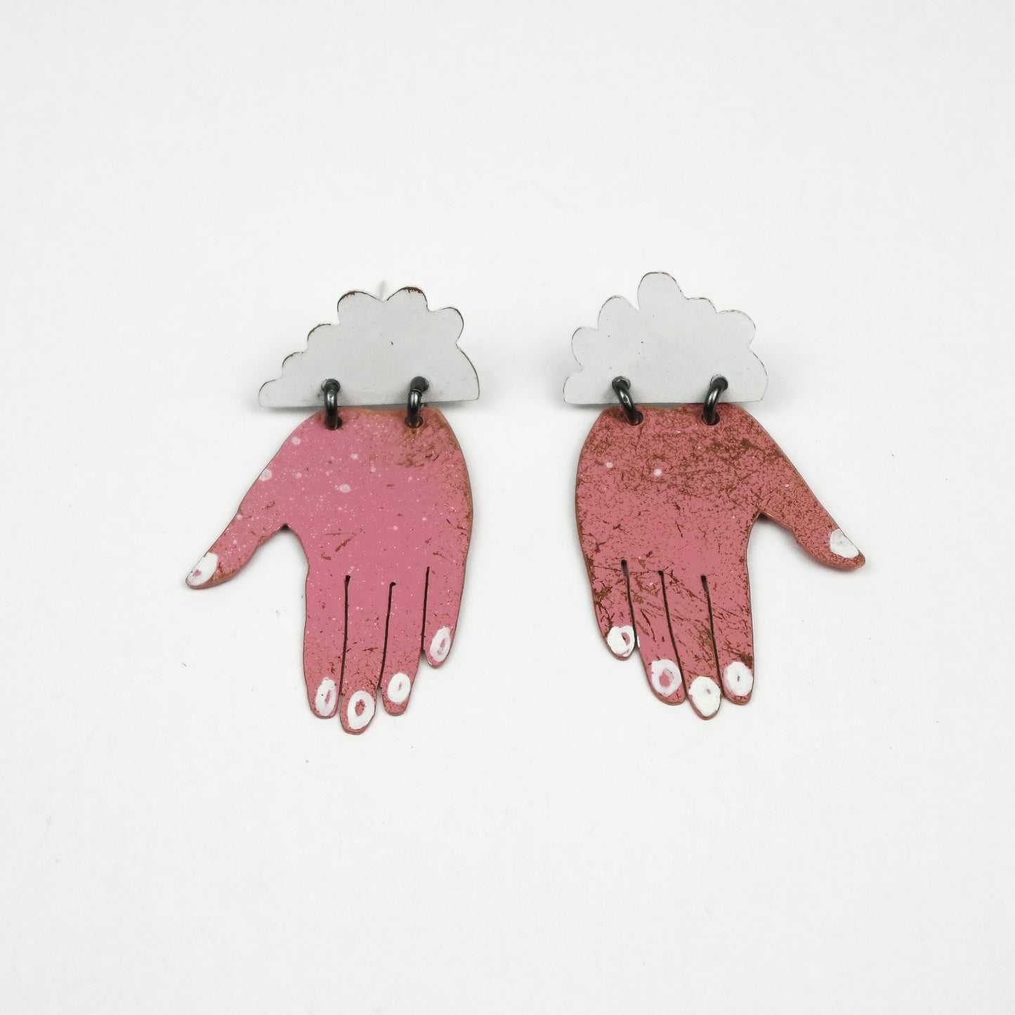 Cloud Hand Statement Studs