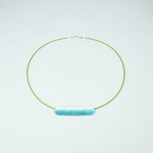 Deep Turquoise Landscape Necklace