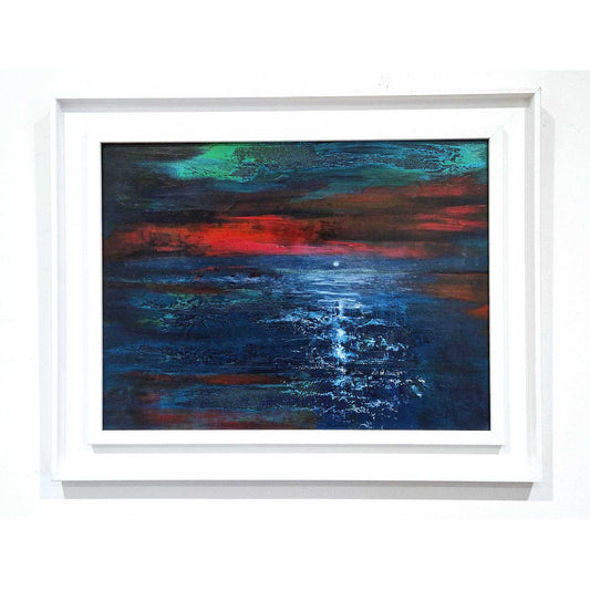 Moonrise over the sea