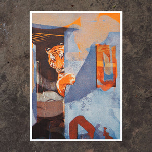 A Head Filled with Tigers... Print