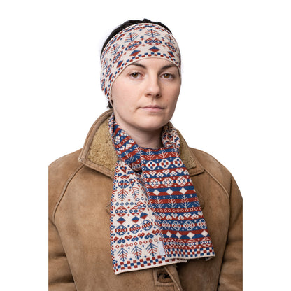 Tree Design Mini Scarf in Heritage