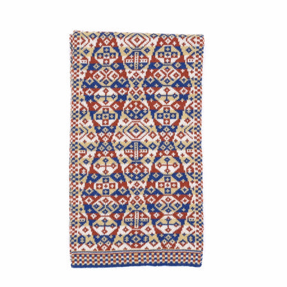 Lozenge Design Mini Scarf in Heritage