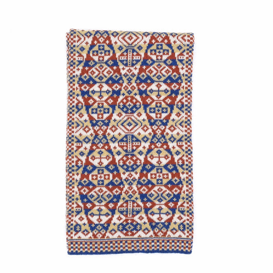 Lozenge Design Mini Scarf in Heritage