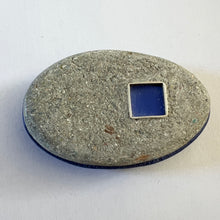 Load image into Gallery viewer, Blue Pebble Brooch