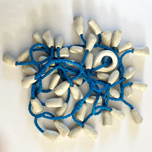 Blue Net and Toggle Necklace