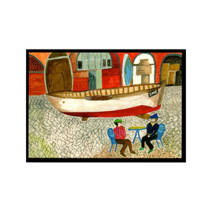 Greeting Card: Fishing Museum by Julie