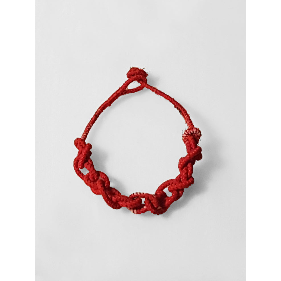 Red Knotted Bracelet