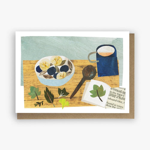 Breakfast and Leaves Card