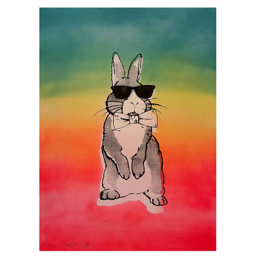 Techno Bunny Print