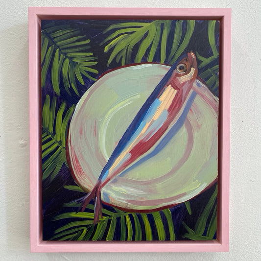 Sardine Lying Amongst The Palms
