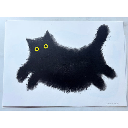 Fluffy Black Cat