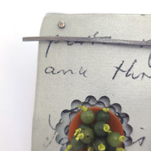 Load image into Gallery viewer, Brooch - Nothing Beats the Written Word made by Lindsey Man commissioned by Carla Edwards