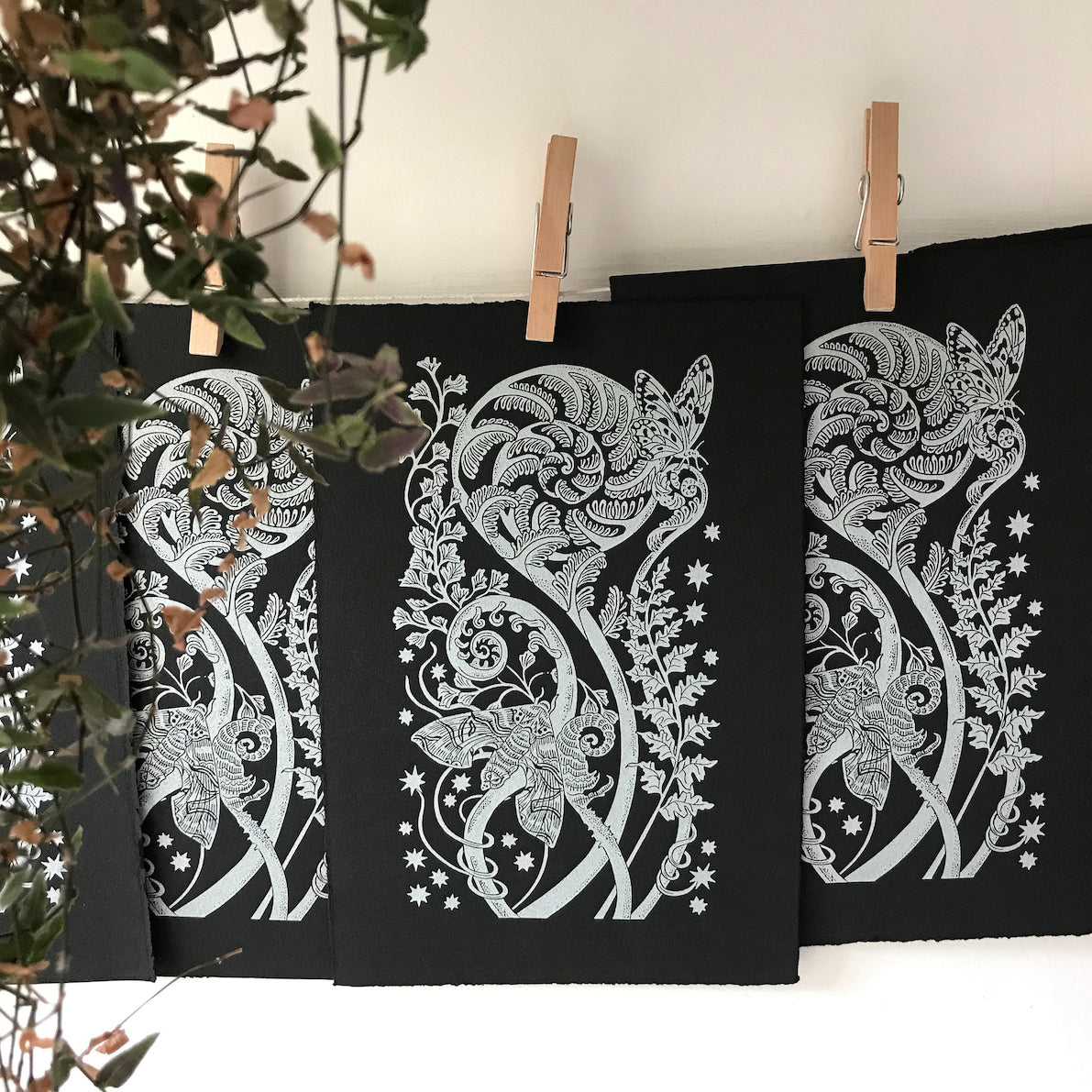 A Firework of Ferns in Silver