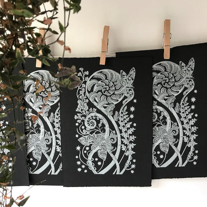 A Firework of Ferns in Silver