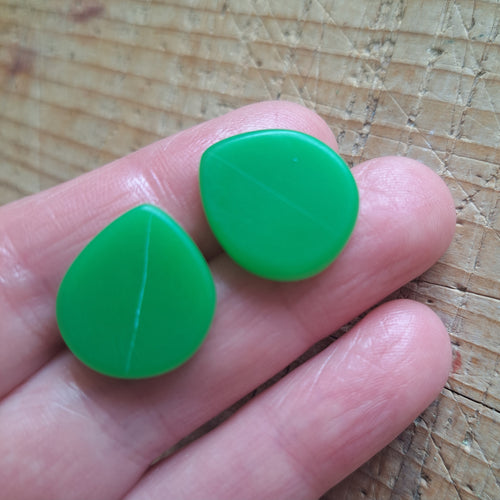 Petal Studs in Green